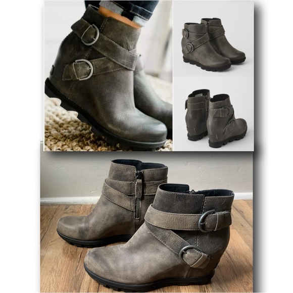 Sorel Joan of Arctic Wedge ll Buckle Boots EUC Size-10 - Picture 1 of 13
